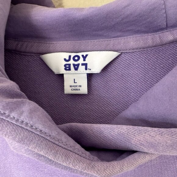 JoyLab Women Hoodie Sweatshirt And Shorts Set Pullover Purple Medium Large - Picture 2 of 11